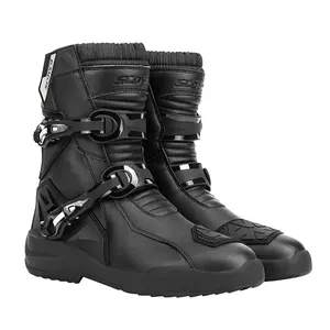 गर्म बेच ब्राउन/काले निविड़ अंधकार पहनने के लिए प्रतिरोधी मोटरसाइकिल मोटरबाइक मोटरसाइकिल रेसिंग जूते जूते