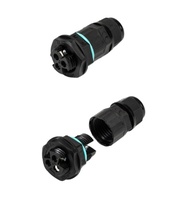 Connecteur étanche IP68 Oujun M20 à raccordement rapide trois voies, terminal de câblage en forme de T à 3 fils pour boîtier PA