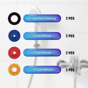 Ensemble <span class=keywords><strong>d</strong></span>'adaptateurs économiseur <span class=keywords><strong>d</strong></span>'<span class=keywords><strong>eau</strong></span> au design moderne, limiteur <span class=keywords><strong>de</strong></span> <span class=keywords><strong>d</strong></span>ébit et limiteur <span class=keywords><strong>de</strong></span> <span class=keywords><strong>d</strong></span>ébit pour <span class=keywords><strong>pommeau</strong></span> <span class=keywords><strong>de</strong></span> <span class=keywords><strong>douche</strong></span>, 8 pièces - Product Image 5