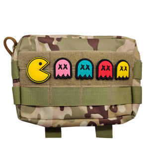 Patchs souples en tissu chenille PVC 3D avec motif dessin animé nostalgique, mini-badges en dentelle, avec boucle auto-agrippante, design personnalisé, multi-usages pour chapeaux - Product Image 5