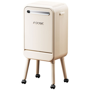 Ascor High Leg Trash Can Large Capacity Indoor Rectangular Kitchen Bathroom Living Room Waste Bin - Product Image 5
