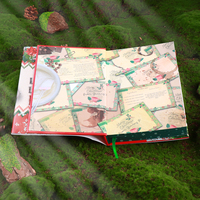 Cetak Buku Sampul Keras Natal Kustom dengan Tepi Berlapis, Kotak Hadiah Slipcase, Edisi Khusus Novel Produsen dengan Dust Jacket