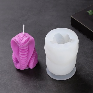 Molde de Silicona para Velas con Forma de Animal, 2 Estilos, Molde de Serpiente para Decoración del Hogar, Molde de Resina para Velas Aromáticas de Cobra - Product Image 3