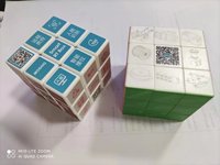 Kubus Puzzle Cetak Kode QR Pribadi Kualitas Tinggi Produksi Cepat untuk Logo Kustom Pribadi Di 6 Sisi