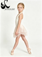 Robe de danse de ballet pour enfants Anna Shi, jupe en tulle à volants, costume de performance de gymnastique pour filles