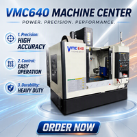 Centre d'usinage vertical compact VMC640, machine de fraisage CNC haute précision 3 axes pour la fabrication de moules de petites pièces