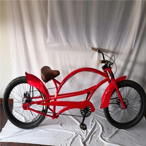 GUARDABARROS DE FRENO DE DISCO DELANTERO 24 "X3 FAT TIRE CHOPPER BEACH CRUISER <span class=keywords><strong>BICICLETA</strong></span> <span class=keywords><strong>LOWRIDER</strong></span> <span class=keywords><strong>BICICLETA</strong></span> ELÁSTICA para HOMBRE - Product Image 2