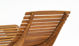 Chaise longue légère en bois d'acacia Meubles d'extérieur en bois au design moderne de qualité supérieure pour patio du Vietnam - Product Image 6