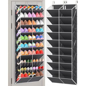 Organisateur de chaussures à suspendre sur la porte, 20 poches, support de rangement suspendu pour placard, porte-chaussures avec crochets, forme rectangulaire - Product Image 1