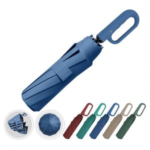 Parapluie compact personnalisé pour femmes, avec logo, résistant au vent, design élégant pour l'extérieur - Product Image 2