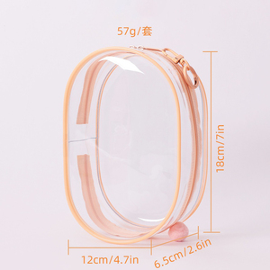 Transparent PVC Mini porte-clés organisateur étui mignon boîte mystère pochette de rangement pour jouets couleur aléatoire sacs fourre-tout promotionnels - Product Image 3