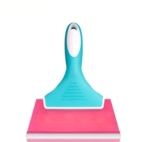 Raclette professionnelle pour film teinté de voiture, spatule flexible en TPU, manche en caoutchouc auto-réparant, installation précise de film automobile
