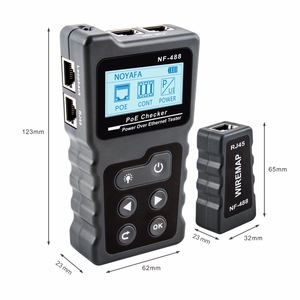 เครื่องทดสอบสายเคเบิล NF-488 PoE, เครื่องค้นหาสายเคเบิล, เครื่องตรวจจับแรงดันและกระแสไฟ - Product Image 6