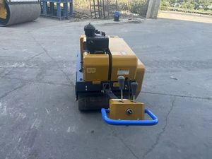 Rodillo Compactador Vibratorio de Doble Tambor XMR060 de 600 kg, Motor Confiable, Accionamiento Hidrostático, Listo para Excavación de Zanjas de Asfalto - Product Image 4