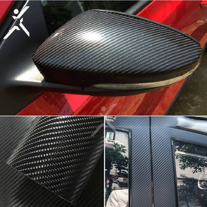 Film PVC Berkualitas Tinggi 4D Serat Karbon Pembungkus Mobil <span class=keywords><strong>Vinyl</strong></span> Film Hitam Kuning Stiker Kendaraan Pembungkus Mobil Film - Product Image 5