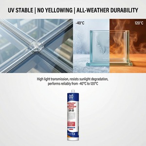 INGADA SR-38 Neutraler Transluzenter Silikon-Wetterfester Dichtungskitt für Bau und Außenbereich - Product Image 3