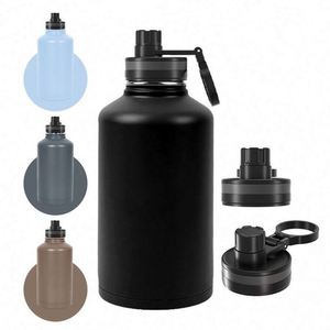 Wholesale 500ml/750ml/1L Custom Printed Logo Stainless Steel Water Bottle With Handle for Bulk - Product Image 1