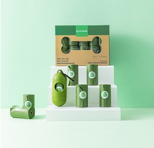 Eco Friendly Custom Printed Cornstarch Biodegradable Pet Dog Poop Waste <b>Bags</b> on Roll Sustainable 15 Micron BPI <b>Compostable</b> <b>Bags</b> - Product Image 6