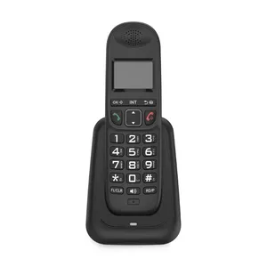 Système téléphonique sans fil extensible avec affichage à 3 lignes Identification de l'appelant Appels mains libres Interphone Appel de conférence Fonction muet