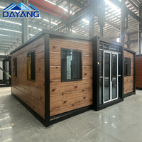 Villa de luxe préfabriquée en acier extensible de 20 pieds de haute qualité en Chine, petit bureau, maison