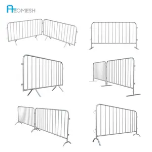 AEOMESH Guangdong Hot Sale Road Barrier Fencing Outdoor Aluminium Barrier Wholesale Traffic Crowd Control Barrier