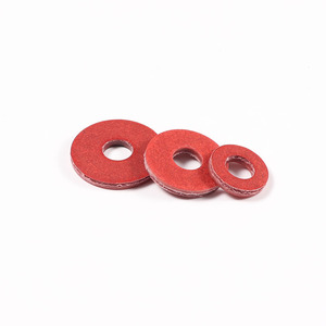 Rondelles plates en fibre vulcanisée rouge personnalisées <span class=keywords><strong>pour</strong></span> l'isolation électrique - Product Image 3