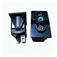 Interrupteur à bascule SPST ON-OFF 4 broches DC12V 24V, blanc, double LED éclairée, sans cache, pour bateau, camping-car, marine, camion, voiture