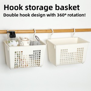 <span class=keywords><strong>Panier</strong></span> suspendu à double crochet en PP respirant de qualité alimentaire, ajouré, pour salle de bain, salon, cuisine - Product Image 1