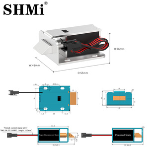 SM03B กุญแจแม่เหล็กไฟฟ้าแบบไม่ใช้กุญแจ 12V กันน้ำ ชุบนิกเกิล ความแข็งแรงสูง สำหรับควบคุมในอุตสาหกรรม - Product Image 2