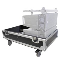 Flight Case pour 4 enceintes RCF HDL6-A avec roues, protection durable pour enceintes, boîte de transport en aluminium pour équipement