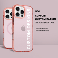 Couvertures transparentes sur mesure pour téléphone portable pour iPhone 16 Plus cadre de pare-chocs coloré pour iPhone 15 14 13 étuis magnétiques