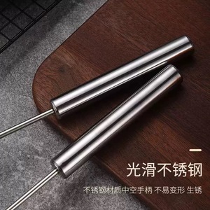 Stainless Steel Manual Egg Beater Rotary Mixer For Eggs Cream Milk Home Kitchen Use - Product Image 3