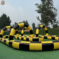 Piste de course gonflable commerciale NOVA pour karting / piste de balle Zorb pour enfants et adultes, jeux sportifs