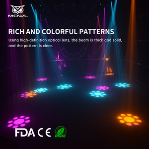 30 Wát Mini DMX tại chỗ <span class=keywords><strong>gobo</strong></span> chùm chiếu <span class=keywords><strong>LED</strong></span> di chuyển đầu ánh sáng cho DJ bên Disco Câu lạc bộ - Product Image 4