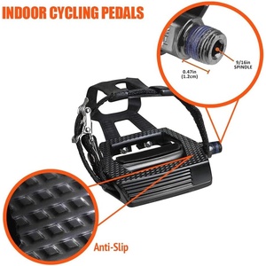 Pedali per bici da <span class=keywords><strong>ciclismo</strong></span> Indoor da 9/16 "con cuscinetti commerciali LW-PP123 per bici da corsa - Product Image 3