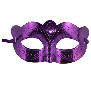 Золотистая белая маскарадная ПВХ Венецианская маска для глаз для выпускного вечера, карнавала, вечеринки, аксессуар для костюма - Product Image 2