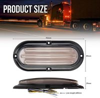 Meilleur prix DC10-30V camion remorque ambre clignotant blanc DRL feux de jour Flash Mount LED barre de lumière stroboscopique