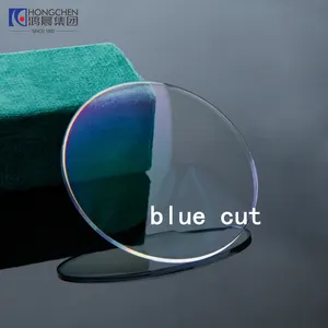 Pemasok pabrik grosir plastik 1.56 UV420 biru blok AR lapisan lensa optik