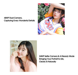 Smartphone <span class=keywords><strong>Elephone</strong></span> U3H Android 10, écran 6,53 pouces, 8 Go + 256 Go, appareil photo frontal 24 MP, appareil photo principal 48 MP, charge sans fil, 4G, NFC - Product Image 2