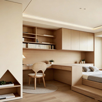 Lit Tatami Multi-Designs Style Pastoral avec Bureau Intégré – Solution Écologique pour Chambre à Coucher