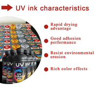 1000ml Tinta UV LED Keras Lembut untuk Epson I3200 XP600 I1600 TX800 L805 1390 DX4 DX5 DX7 Tinta Printer UV Tinta Pengerasan UV untuk Ricoh Gen5