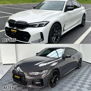 Vinilo Adhesivo para Automóviles, Color Gris Oscuro Brillante, Película para Envolver Automóviles, Rollo de Vinilo para Envolver, Película para Automóviles que Cambia de Color - Product Image 3