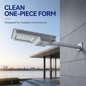 Lampadaire <span class=keywords><strong>Solaire</strong></span> <span class=keywords><strong>Ext</strong></span>érieur Intégré Tout-en-un en ABS, Étanche, Vente Chaude en Chine - Product Image 1