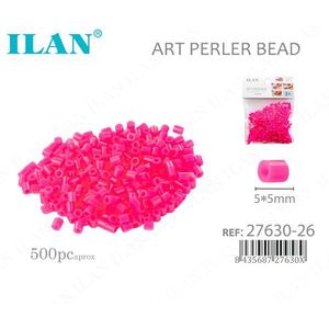 Perline Art Perler ILAN 5x5mm, circa 500 pezzi, rosa - Product Image 1
