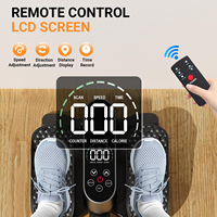 Appareil de marche sur place compact avec moniteur numérique, équipement cardio à faible impact pour la maison, le bureau et les séances d'entraînement en petits espaces