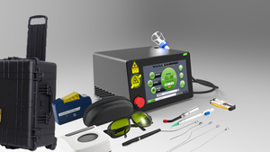 Laser diode portable de classe II en métal 810 nm 980 nm 1064 nm pour les mycoses des ongles / fasciite plantaire / verrues du pied onychomycose - Product Image 5