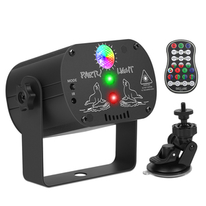 U`king Mini Lampe LED Rechargeable par USB pour Fête, Lumières Laser Disco R&G, DJ Disco <span class=keywords><strong>Club</strong></span> Band Shows Party Stage 3 en 1 Perles de Lampe RVB - Product Image 1