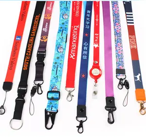 Custom Sublimation Nylon Lanyards Heat Transfer Polyester Lanyard