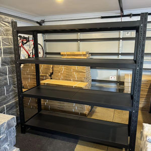 Étagères de garage industrielles légères de support de stockage vertical en acier durable de 100kg avec le revêtement de poudre empilant des supports et des étagères - Product Image 4