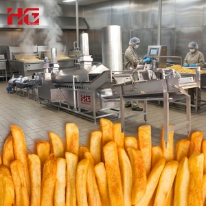 Chaîne de production automatique de frites à haute efficacité, <span class=keywords><strong>friteuse</strong></span> à chips de pommes de terre, mélangeur de 300 kg/h pour la production commerciale de snacks - Product Image 1
